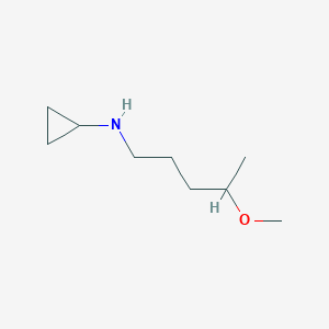 molecular formula C9H19NO B13579691 N-(4-methoxypentyl)cyclopropanamine 