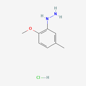molecular formula C8H13ClN2O B1357977 (2-Methoxy-5-methylphenyl)hydrazine hydrochloride CAS No. 65208-14-2