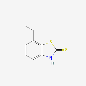 molecular formula C9H9NS2 B13579770 7-Ethyl-1,3-benzothiazole-2-thiol 