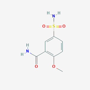 molecular formula C8H10N2O4S B135798 2-Methoxy-5-sulfamoylbenzamide CAS No. 52395-25-2