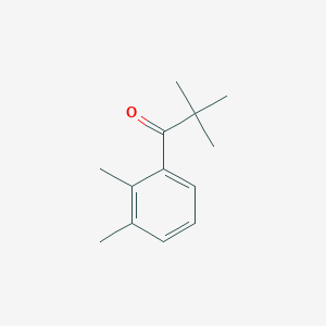 molecular formula C13H18O B1357980 2',2,2,3'-TETRAMETHYLPROPIOPHENONE CAS No. 898766-21-7