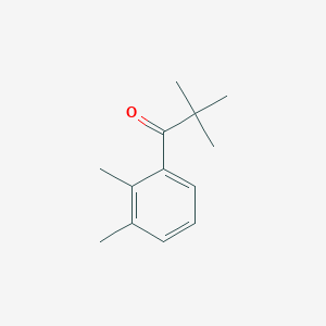 molecular formula C13H18O B1357980 1-(2,3-Dimethylphenyl)-2,2-dimethylpropan-1-one CAS No. 898766-21-7