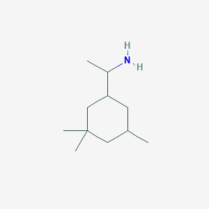 molecular formula C11H23N B13579820 1-(3,3,5-Trimethylcyclohexyl)ethan-1-amine 