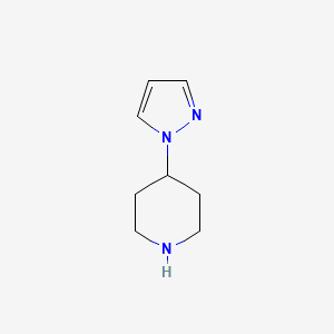molecular formula C8H13N3 B1357985 4-(1H-吡唑-1-基)哌啶 CAS No. 762240-09-5