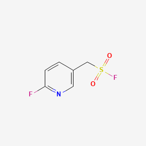 molecular formula C6H5F2NO2S B13579915 (6-Fluoropyridin-3-yl)methanesulfonylfluoride 
