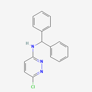 molecular formula C17H14ClN3 B1357992 6-chloro-N-(diphenylmethyl)pyridazin-3-amine 