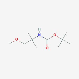 B1357997 Tert-butyl (2-methoxy-1,1-dimethylethyl)carbamate CAS No. 204707-34-6
