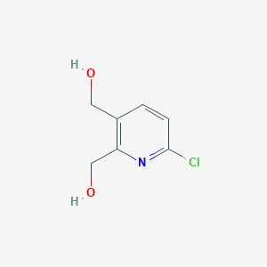 molecular formula C7H8ClNO2 B1358001 6-Chloro-2,3-bis(hydroxymethyl)pyridine CAS No. 220001-93-4
