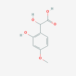 molecular formula C9H10O5 B13580034 2-Hydroxy-2-(2-hydroxy-4-methoxyphenyl)acetic acid 