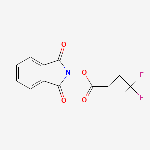 molecular formula C13H9F2NO4 B13580042 (1,3-dioxoisoindol-2-yl) 3,3-difluorocyclobutane-1-carboxylate CAS No. 2248328-40-5