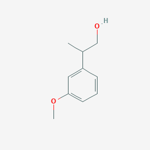molecular formula C10H14O2 B13580056 2-(3-Methoxyphenyl)propan-1-ol 