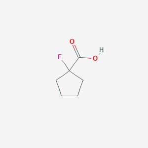 molecular formula C6H9FO2 B1358006 1-氟环戊烷甲酸 CAS No. 1557370-29-2