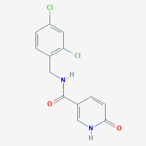 molecular formula C13H10Cl2N2O2 B13580119 N-(2,4-Dichloro-benzyl)-6-hydroxy-nicotinamide 