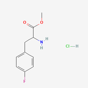 molecular formula C10H13ClFNO2 B1358013 Methyl 2-amino-3-(4-fluorophenyl)propanoate hydrochloride CAS No. 24602-11-7