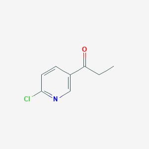 molecular formula C8H8ClNO B1358015 1-(6-Chloropyridin-3-yl)propan-1-one CAS No. 872088-03-4
