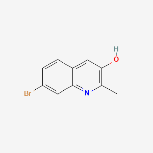 molecular formula C10H8BrNO B13580157 7-Bromo-2-methylquinolin-3-ol 