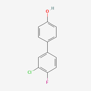 molecular formula C12H8ClFO B1358018 4-(3-Chloro-4-fluorophenyl)phenol CAS No. 22510-31-2