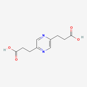 molecular formula C10H12N2O4 B1358030 3,3'-(Pyrazine-2,5-diyl)dipropanoic acid CAS No. 77479-02-8