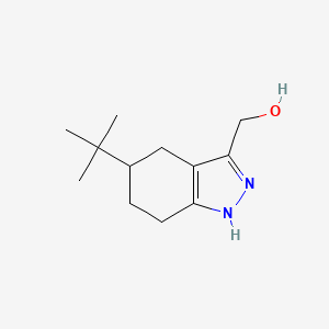 molecular formula C12H20N2O B1358045 (5-(tert-butyl)-4,5,6,7-tetrahydro-2H-indazol-3-yl)methanol 