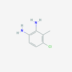 molecular formula C7H9ClN2 B1358059 4-Chloro-3-methylbenzene-1,2-diamine CAS No. 673487-36-0