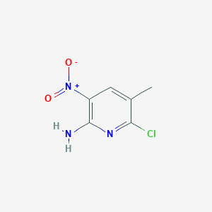 molecular formula C6H6ClN3O2 B1358060 6-氯-5-甲基-3-硝基吡啶-2-胺 CAS No. 202217-19-4
