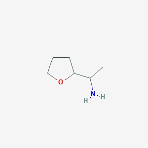molecular formula C6H13NO B1358062 1-Tetrahydrofuran-2-ylethanamine CAS No. 92071-57-3