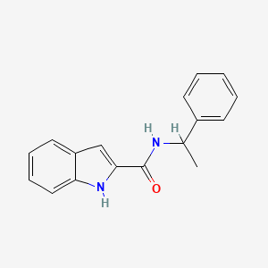molecular formula C17H16N2O B13580641 N-(1-phenylethyl)-1H-indole-2-carboxamide 