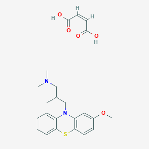 molecular formula C23H28N2O5S B135808 (Z)-But-2-enedioic acid;3-(2-methoxyphenothiazin-10-yl)-N,N,2-trimethylpropan-1-amine CAS No. 17086-29-2
