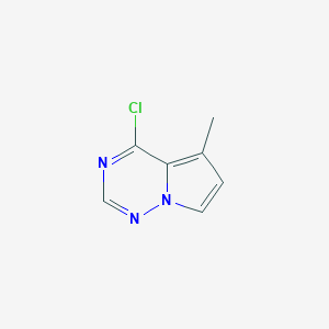 molecular formula C7H6ClN3 B1358085 4-Chloro-5-methylpyrrolo[2,1-f][1,2,4]triazine CAS No. 529508-56-3