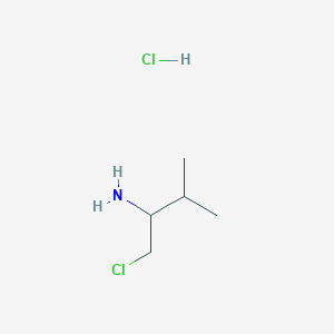 molecular formula C5H13Cl2N B13580954 1-Chloro-3-methylbutan-2-aminehydrochloride 