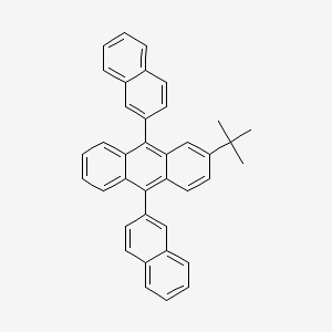 molecular formula C38H30 B1358097 2-tert-Butyl-9,10-di(naphth-2-yl)anthracene CAS No. 274905-73-6