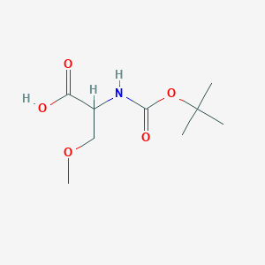 molecular formula C9H17NO5 B1358101 2-((叔丁氧羰基)氨基)-3-甲氧基丙酸 CAS No. 856417-65-7