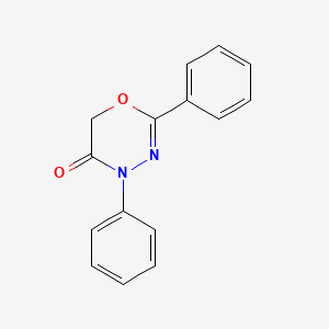 molecular formula C15H12N2O2 B13581090 2,4-diphenyl-5,6-dihydro-4H-1,3,4-oxadiazin-5-one 