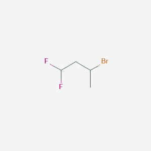 molecular formula C4H7BrF2 B13581143 3-Bromo-1,1-difluorobutane CAS No. 1784544-24-6