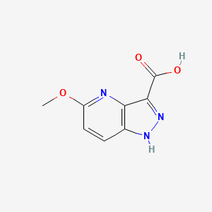 molecular formula C8H7N3O3 B13581149 5-methoxy-1H-pyrazolo[4,3-b]pyridine-3-carboxylicacid 