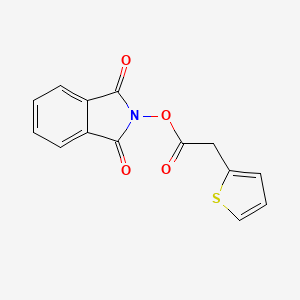 molecular formula C14H9NO4S B13581163 1,3-Dioxoisoindolin-2-yl 2-(thiophen-2-yl)acetate 