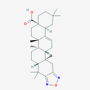 molecular formula C30H44N2O3 B135812 Olean-12-eno[2,3-c][1,2,5]oxadiazol-28-oic acid CAS No. 130216-69-2