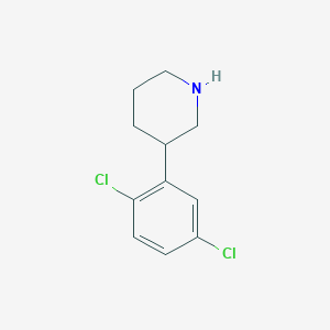 molecular formula C11H13Cl2N B13581217 3-(2,5-Dichlorophenyl)piperidine 