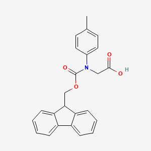 molecular formula C24H21NO4 B13581271 n-(((9h-Fluoren-9-yl)methoxy)carbonyl)-n-(p-tolyl)glycine 
