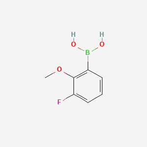 molecular formula C7H8BFO3 B1358128 3-Fluoro-2-methoxyphenylboronic acid CAS No. 762287-59-2