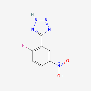 molecular formula C13H10F3NO2 B1358133 5-(2-氟-5-硝基苯基)-2H-四唑 CAS No. 1171938-74-1