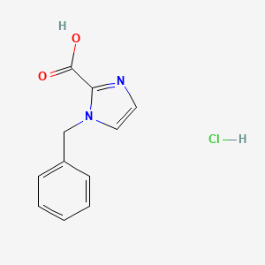 molecular formula C11H11ClN2O2 B13581335 1-Benzylimidazole-2-carboxylic acid;hydrochloride 