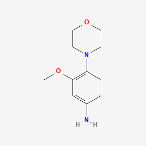molecular formula C11H16N2O2 B1358135 3-Methoxy-4-(morpholin-4-yl)aniline CAS No. 482308-06-5
