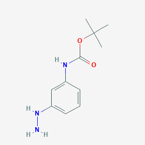 molecular formula C11H17N3O2 B13581389 Tert-butyl n-(3-hydrazinylphenyl)carbamate 
