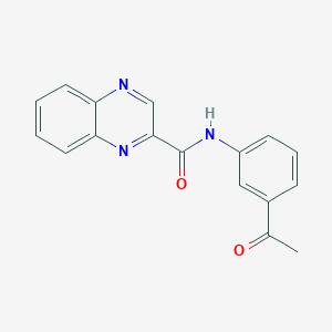 molecular formula C17H13N3O2 B13581435 N-(3-acetylphenyl)quinoxaline-2-carboxamide 