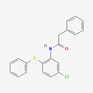 molecular formula C20H16ClNOS B13581441 N-[5-chloro-2-(phenylsulfanyl)phenyl]-2-phenylacetamide 