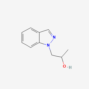 molecular formula C10H12N2O B13581506 1-(1H-indazol-1-yl)propan-2-ol 
