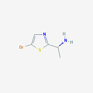 molecular formula C5H7BrN2S B13581535 (R)-1-(5-Bromothiazol-2-yl)ethan-1-amine 