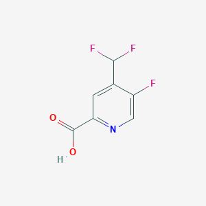 molecular formula C7H4F3NO2 B13581537 4-(Difluoromethyl)-5-fluoropicolinic acid 