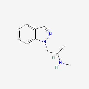 molecular formula C11H15N3 B13581541 [1-(1H-indazol-1-yl)propan-2-yl](methyl)amine 